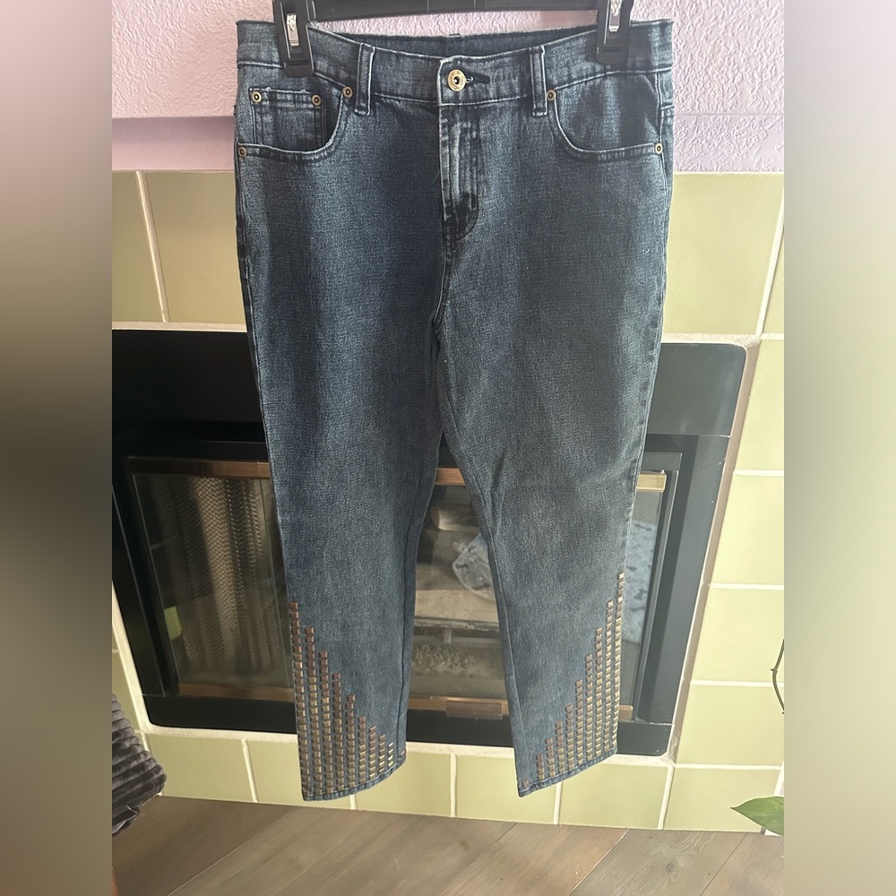 Diane Gilman DG2 Embellished Jeans ( 6 Petite)